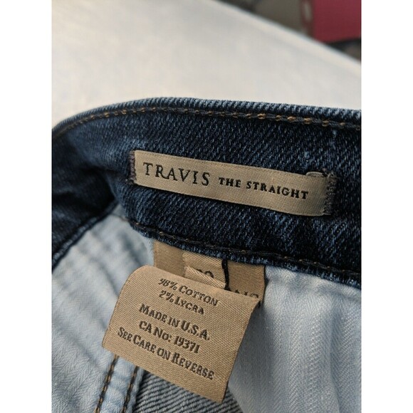 Dry Aged & Cured James Jeans Dark Wash TRAVIS THE STRAIGHT Button Fly Made in US - Picture 6 of 14